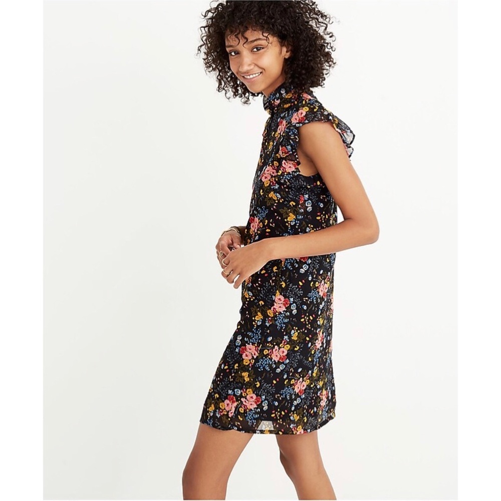 Madewell x No. 6 Silk Beacon Dress in Garden Bouquet